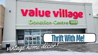 Thrift with me at Value Village in Calgary AB Canada! | VINTAGE HOME DECOR