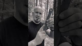 Try this half spin knife throwing technique #knifethrowing #halfspin #shorts