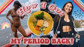 How I GOT MY PERIOD BACK naturally! | Nutrition, Exercise, Supplements, Stress Management & MORE