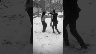 Snow couple dance️ #snow #snowflakes #dance #couple #snowdance