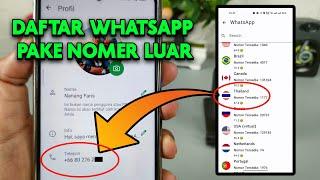 Cara Daftar Whatsapp Menggunakan Nomer Luar Negeri  #mei2024