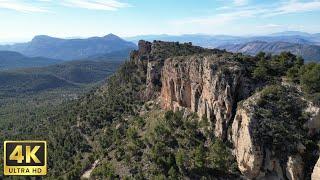 Flying over Xorret Del Cati, Castalla, Spain - 4k UHD