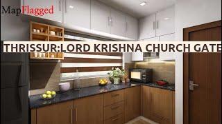 Thrissur | Lord Krishna Church Gate by Lord Krishna Builders at Perinchery | MapFlagged