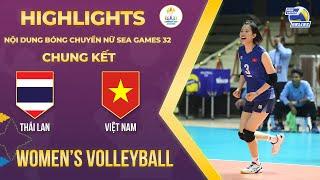 HIGHLIGHTS I Thailand vs Vietnam |  Gold Medal Match | Women's Volleyball - SEA Games 32