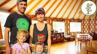 Family Quits City Life to Live Off-Grid in a Giant Yurt