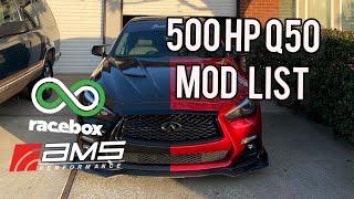 500HP Q50 Mod list (UPDATED!) | Best mods for Q50