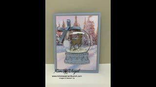 Using the Snow Globe Scenes Dies by Stampin' Up! to create a beautiful scene card