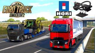 Euro Truck Simulator 2 ProMods using Hori Truck Control System (PLUS Wheel Cam)