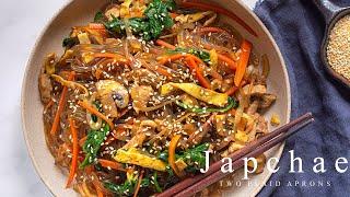 How To Make Japchae 잡채 | Simple Korean stir-fried glass noodles and vegetables