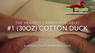 #1 (30oz) Cotton Duck - The Heaviest 100% Cotton Canvas Available!