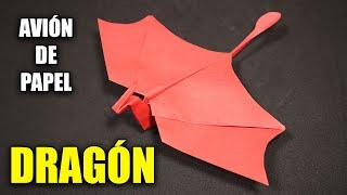 Como Hacer un Avión de Papel DRAGÓN que Vuela Bien! | Mejores Aviones de Papel