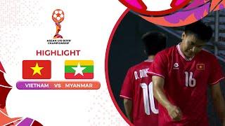 Vietnam vs Myanmar - Match Clips | Asean Boys Championship U19 2024