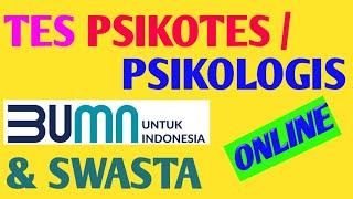 Soal tes psikotes/psikologis online bumn dan swasta