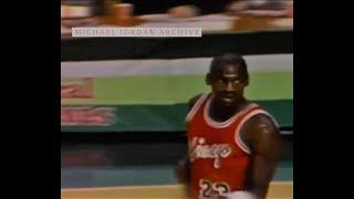 Michael Jordan Unseen Highlights : The Rookie Dunk vs Bucks!