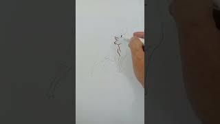 How to Draw a Deer in the Forest #drawing #art #sketch #deer #shorts #viralvideo