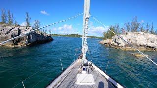 Sailing Bahamas, Spanish Wells to Cape Eleuthera - Hallberg Rassy 54 Cloudy Bay - Jan'20. S20 Ep2
