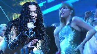 Taylor Swift ROCKS OUT to Former Rival Katy Perry's VMAs Performance