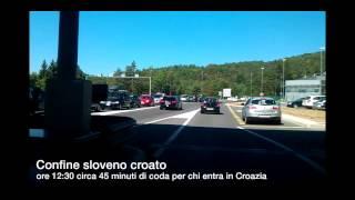 Code confine Croazia Slovenia - Traffico intenso in vacanza