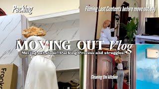 MOVING OUT VLOG:Emotional Packing to move out of my apartment vlog