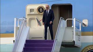 Biden begins Saudi trip with a crown prince fist bump