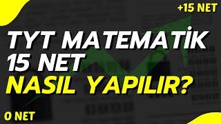 TYT MATEMATİKTE 15 NET BANA YETER DİYENLER! | 15 NET SEVİYESİNE NASIL ÇIKILIR?