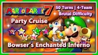 Mario Party 7 - 50 Turns | 4-Team (8-Player) | Luigi & Daisy | Bowser's Enchanted Inferno