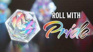 Dungeons & Dragons Progress Pride 7-Piece Polyhedral RPG Dice Set | Sirius Dice