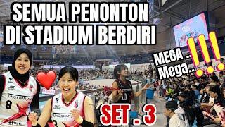 MOMEN EPIC SET 3 : SEMUA FANS BERDIRI SETELAH RED SPARKS MENANG MEGAWATI BUKIRIC OKE BANGET