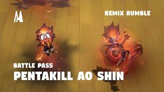 PENTAKILL AO SHIN - BATTLE PASS REMIX RUMBLE | TFT SET 10