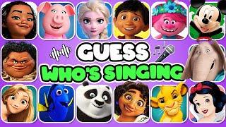Guess The Disney Character by Voice️  | DISNEY SONG QUIZ | Elsa, Mickey, Moana, Rapunzel, Mirabel