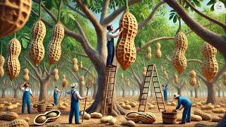 How to harvest peanut in farm - peanut modern agriculture technology | Sustainable Farming