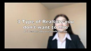 [Texas Realtor] 3 Types of Realtors You Don't Want to Hire 如何选择房产经纪人 / 这三种房产经纪人，千万不能选！