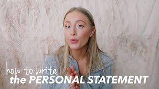 HOW TO WRITE YOUR PERSONAL STATEMENT (PA) | Dos & Donts + revealing mine