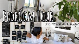 CHIC MODERN BEDROOM TOUR | On A Budget