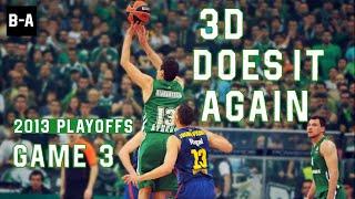 Diamantidis DOES IT AGAIN VS BARCA | Panathinaikos - Barcelona 65-63 | 2013 EL Playoffs G3