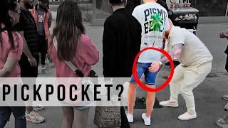 Did we accidentally film a pickpocket in Paris and not notice?