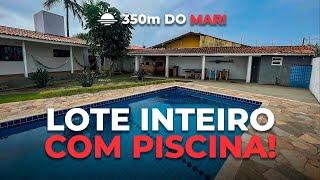 HOUSE 350 METERS FROM THE SEA WITH POOL, GOURMET AREA AND 4 SUITES IN ITANHAÉM! | REF 310