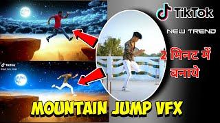 Mountain Jump VFX Video Tutorial || TikTok New Trend || Jsr ka Londa