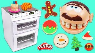 Baking Christmas Cookies for Mr. Play Doh Head!