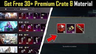 Get Free 30+ Premium Crate & Material | Bgmi New Hidden Trick Free Premium Crate