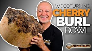 Cherry Burl Woodturned Bowl — Video