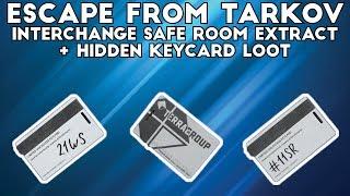 Interchange Safe Room Extract + Hidden Keycard Loot - Escape From Tarkov