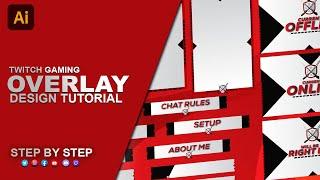 twitch overlay design tutorial | Step by Step | 2023