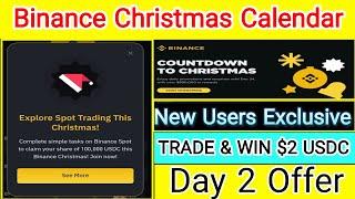 Binance Christmas Calendar | Trade and Win $2 usdc