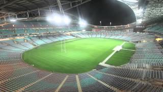 The transformation of ANZ Stadium from AFL to NRL field