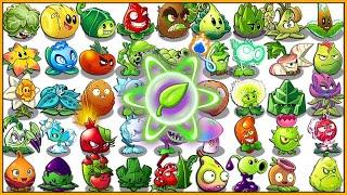 All Premium Plants use 5 Plant food Vs Team 100 Holohead Zombies - PvZ 2