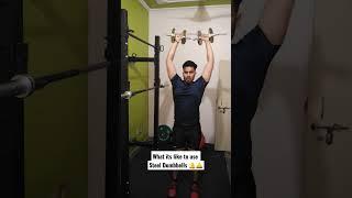 ️ Iron/ or steel dumbbell use experience #gymequipment #homegym #shorts #gymvideo