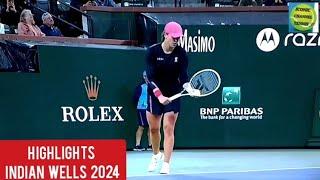 IGA SWIATEK/YULIA PUTINTSEVA/BEST POINTS HIGHLIGHTS/INDIAN WELLS 2024