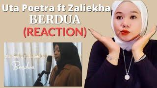 Uta Poetra ft. Zaliekha - Berdua( REACTION ) suaranya bikin ademm