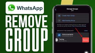 How To Remove WhatsApp Group From Community 2024 (QUICK GUIDE)